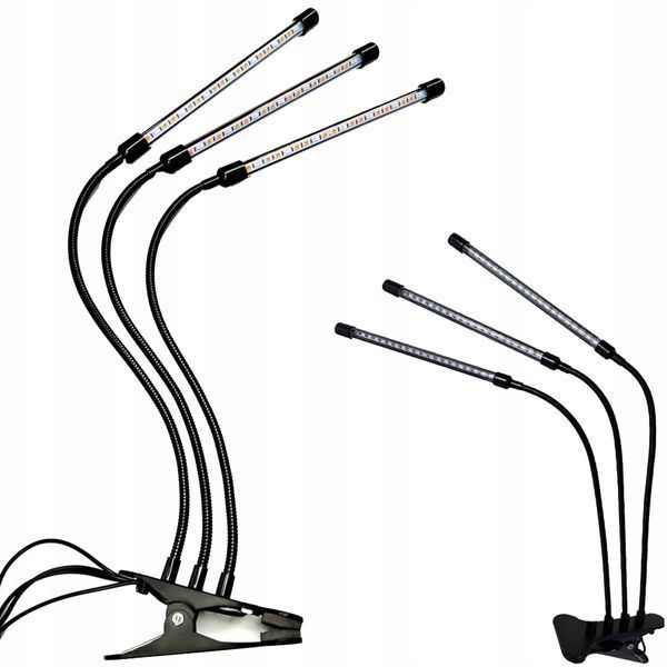 Lampa Do Uprawy Wzrostu Dla Roślin Led Oświetlenie Światło Żar&oacute;wka USB Klip