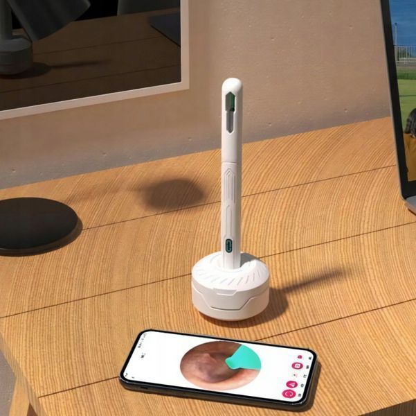 WiFi HD Smart otoskop kamera do czyszczenia uszu wosk aplikacja endoskop