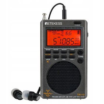 Retekes TR110 Profesjonalne Radio Kr&oacute;tkofalowe FM MW SW LSB VHF