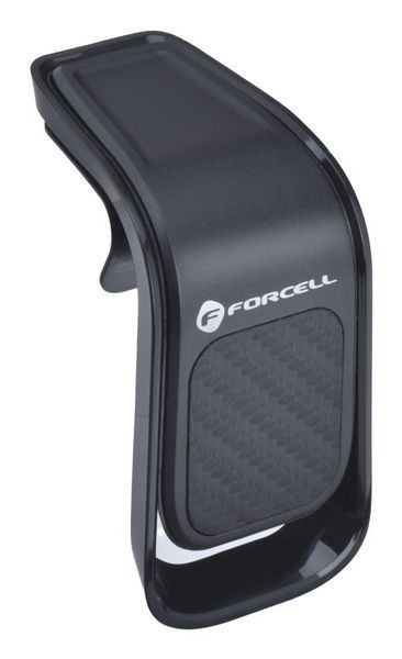 Uchwyt na telefon uniwersalny Forcell F-Grip Carbon B060 do kratki czarny, Czarny