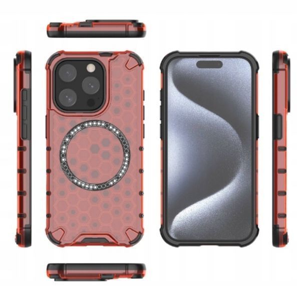 Case Odporny na Upadki MagSafe &ndash; iPhone 15 Pro Max &ndash; Hexa-Guard, inny kolor