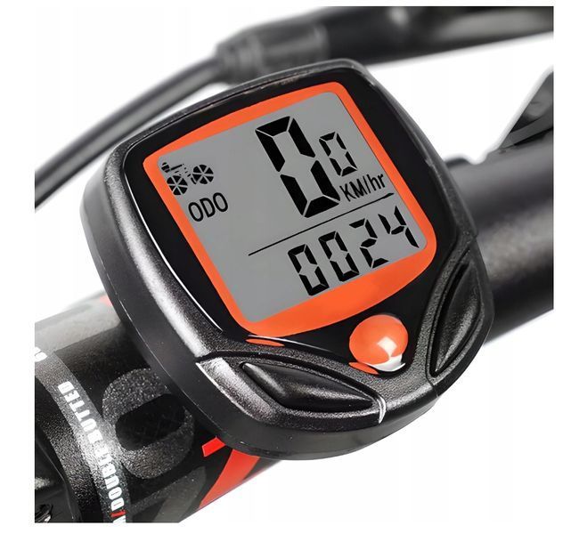 Licznik rowerowy przewodowy MAT-T-261 Prędkościomierz Wyświetlacz LCD, Czarny