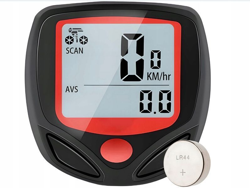 Licznik rowerowy przewodowy MAT-T-261 Prędkościomierz Wyświetlacz LCD, Czarny