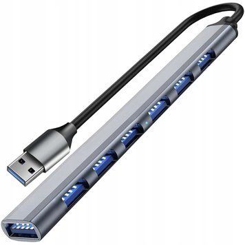 Hub USB Adapter Rozdzielacz Stacja Rozgałęźnik 1 port 3.2 + 6 port&oacute;w 2.0