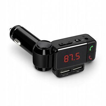 Modulator FM Bluetooth 2x USB ładowarka samochodowa odtwarzacz MP3