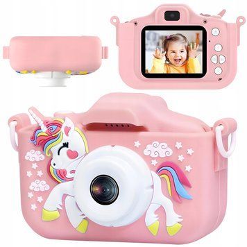 APARAT CYFROWY DLA DZIECI X500 PINK &ndash; Kamera, Zdjęcia, Gry, Ekran LCD