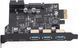 Karta PCIe USB 3.2 Gen1, 5 port&oacute;w (3xA+2xC), przepustowość 20 Gb/s