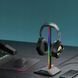 STOJAK NA SŁUCHAWKI Z8 czarny z podświetleniem RGB i portami USB