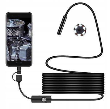 WODOODPORNA KAMERKA INSPEKCYJNA MINI 5.5mm/3.5m KAMERA ENDOSKOP USB