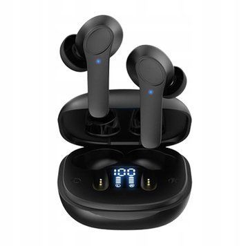 SŁUCHAWKI BEZPRZEWODOWE TŁUMACZĄCE 144 JĘZYKI BLUETOOTH CZARNE, Czarny