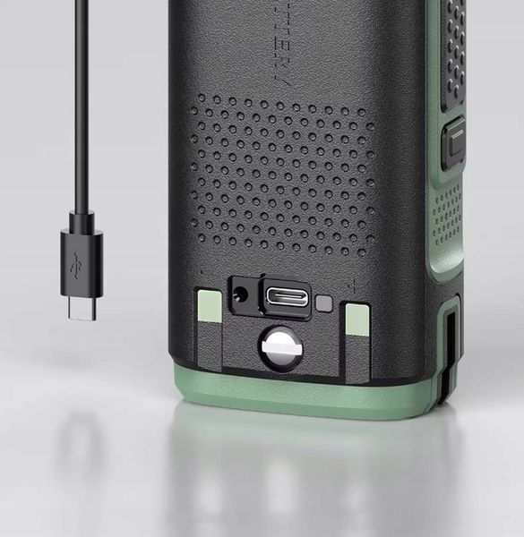 Radio VHF/UHF z Pasmem Lotniczym, Kolorowy LCD, Ładowanie USB-C