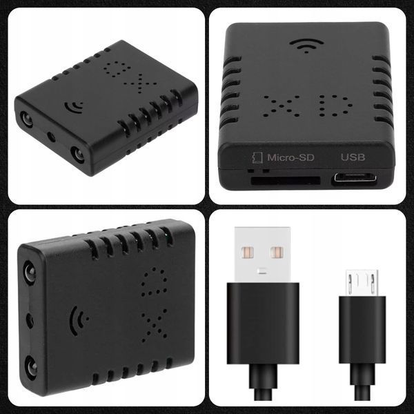 MINI KAMERA WIFI SZPIEGOWSKA UKRYTA ANDROID ZDALNY PODGLĄD CZUJNIK RUCHU