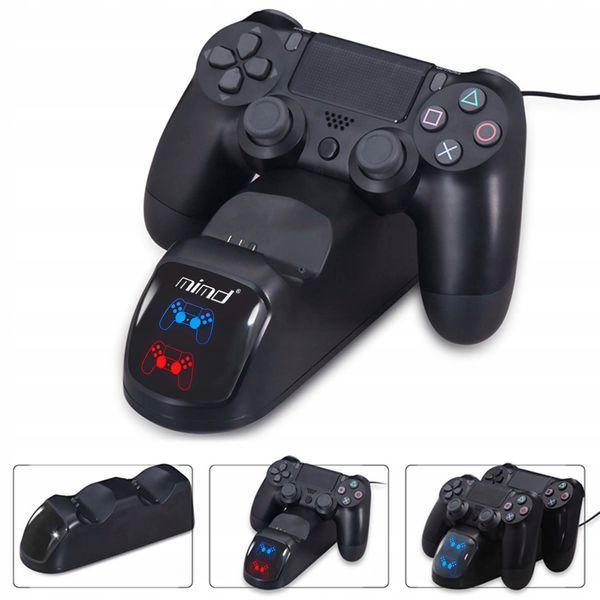 Pad przewodowy do PS4 Renew Force czarny, Czarny