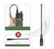 Radio VHF/UHF z Pasmem Lotniczym, Kolorowy LCD, Ładowanie USB-C