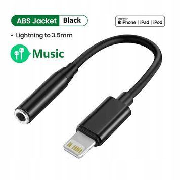 Adapter audio jack 3,5 mm na Lightning dla iPhone Maxlife MXJL-02