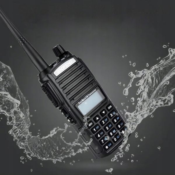 Kr&oacute;tkofal&oacute;wka 8W VHF/UHF 128 kanał&oacute;w, Dual Watch, akumulator 2000 mAh