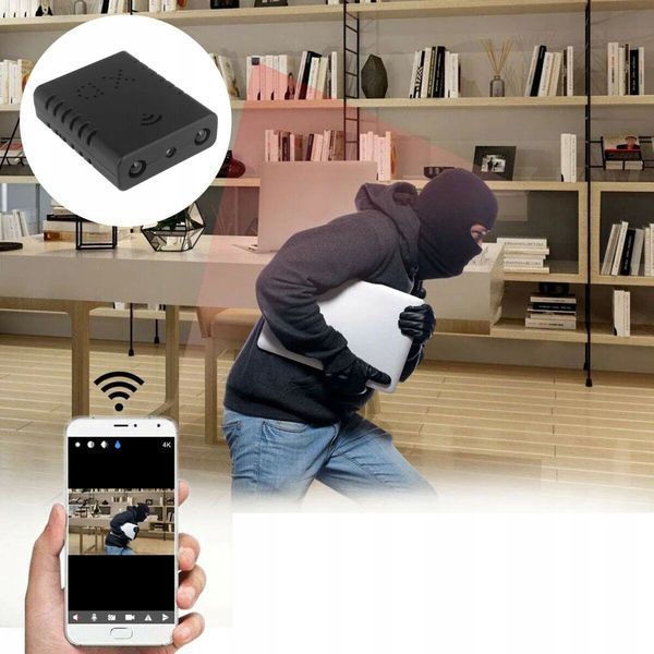 MINI KAMERA SZPIEGOWSKA IP WIFI HD USB UKRYTA DETEKCJA KAMERKA APLIKACJA