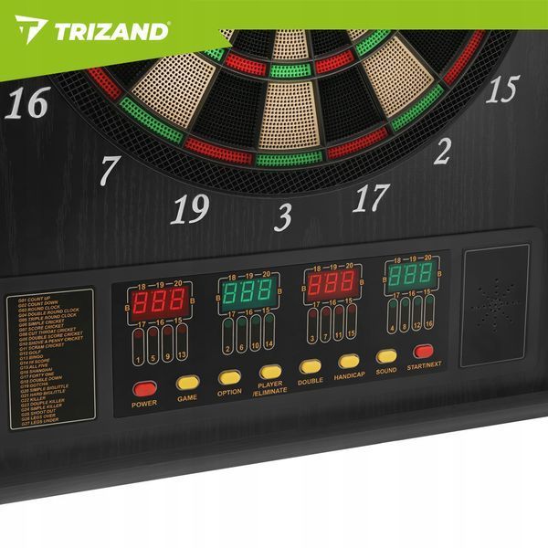 Tarcza dart elektroniczna zestaw lotki 27 gier 243 tryby