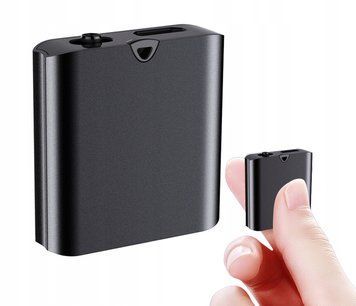Mini Dyktafon Q63 4GB z Wbudowanym Mikrofonem Wysoka Jakość Dźwięku, Czarny