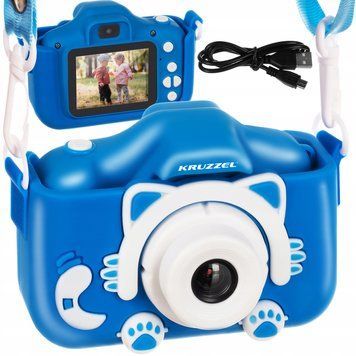 Aparat dla Dzieci Cyfrowy Kamera Fotograficzny + Karta 32gb Full HD Kotek, R&oacute;żowy