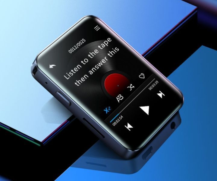 Benjie X1 kompaktowy odtwarzacz MP3 z Bluetooth i kolorowym ekranem 1,8", Czarny