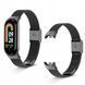 Bransoleta Xiaomi Mi Band 8 Milanese stal nierdzewna czarna pasek, Czarny