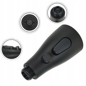 Kuchenny przedłużacz kranu perlator aerator adapter uniwersalny SINK-30, Czarny
