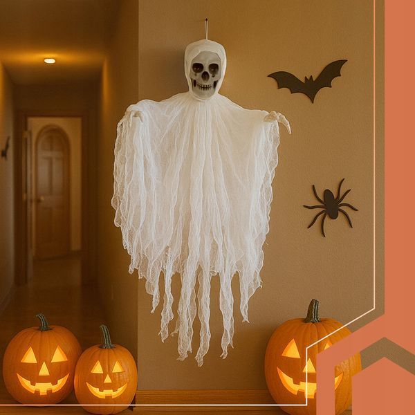 Szkielet na Halloween Wiszący Dekoracja Kościotrup Ozdoba Wisząca Duch 70cm