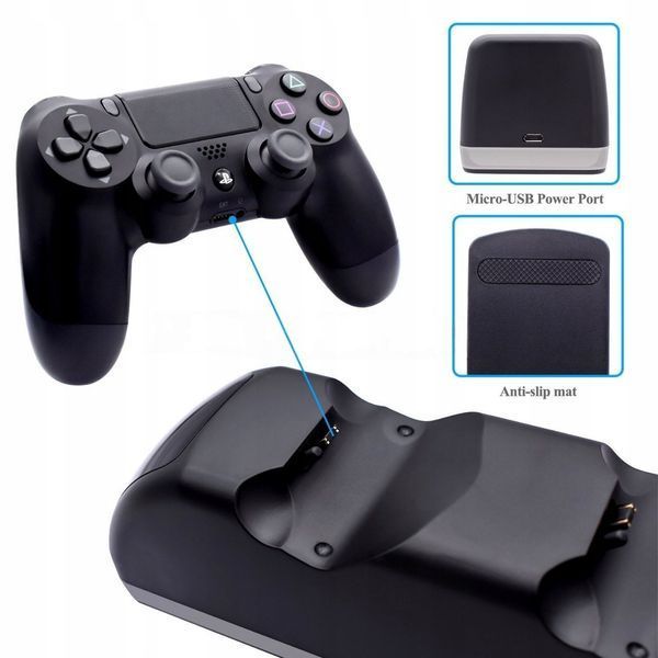 Stacja dokująca do pad&oacute;w PS4 DualShock 4 ładowarka 2 kontroler&oacute;w USB