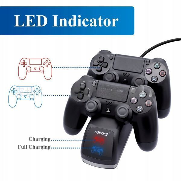 Stacja dokująca do pad&oacute;w PS4 DualShock 4 ładowarka 2 kontroler&oacute;w USB