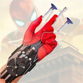 Spider-Man rękawica z akumulatorem i latarką strzelająca pajęczyną