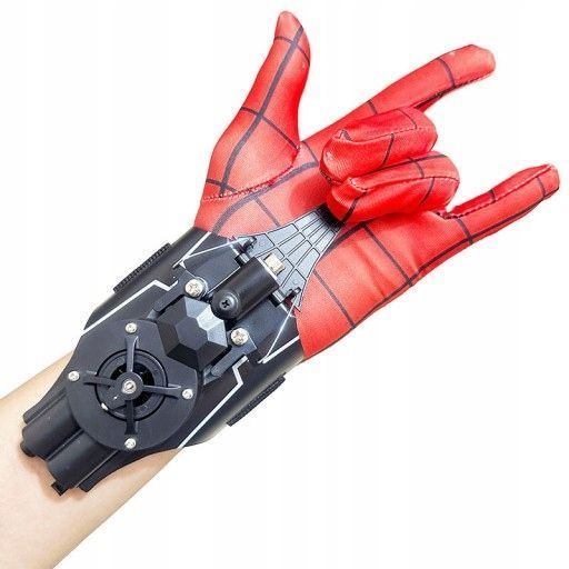Spider-Man rękawica z akumulatorem i latarką strzelająca pajęczyną