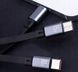 Kabel Zwijany USB-C 3 w 1 Lightning do iPhone 2 x USB - C 1,2m 3w1 100W, Czarny
