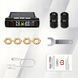 Solarny system TPMS z 4 czujnikami monitorowanie ciśnienia w oponach