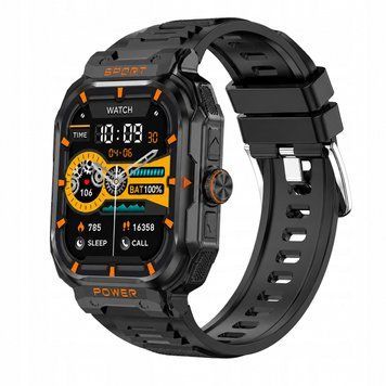 Smartwatch 2w1 ze Słuchawkami TWS Bluetooth NFC Rozmowy IP67 Srebrny
