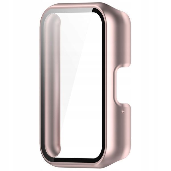 Etui ze szkłem 2w1 do Samsung Galaxy Watch Fit 3, r&oacute;żowe, R&oacute;żowy