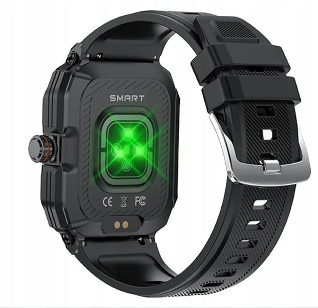 Smartwatch 2w1 ze Słuchawkami TWS Bluetooth NFC Rozmowy IP67 Srebrny